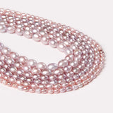 Natural Freshwater Pearl Beaded High Oval Rice Shape Loose Bead