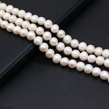 Natural Freshwater Pearl Beads Round Spacer Pearls for Jewelry Making DIY