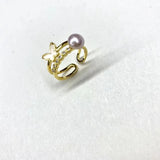 Handmade Natural Freshwater Ring DIY Jewelry for Women