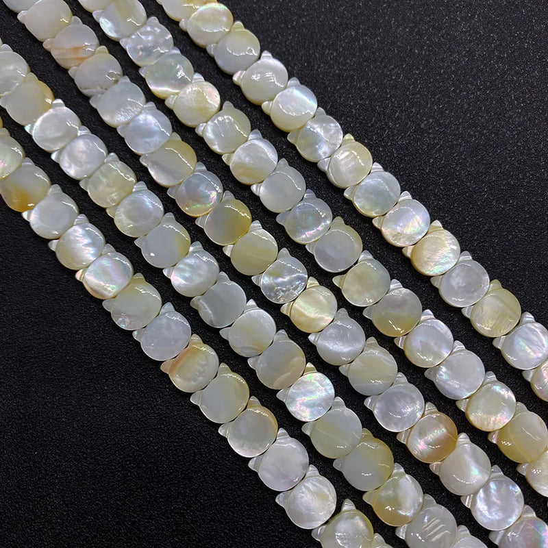 Freshwater Shell Animal Beads Mother of Pearl Elephant Cat Pendant