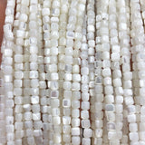 Natural Freshwater Shell Beads Mother-of-Pearl DIY Necklace Earrings 3.5mm