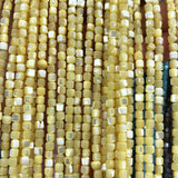 Natural Freshwater Shell Beads Mother-of-Pearl DIY Necklace Earrings 3.5mm