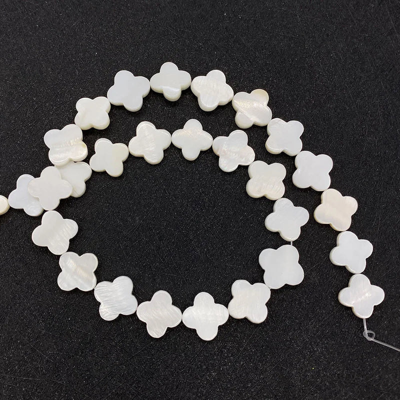 Flower Shape Shell Mother Of Pearl Loose Spacer Beads For Jewelry Making