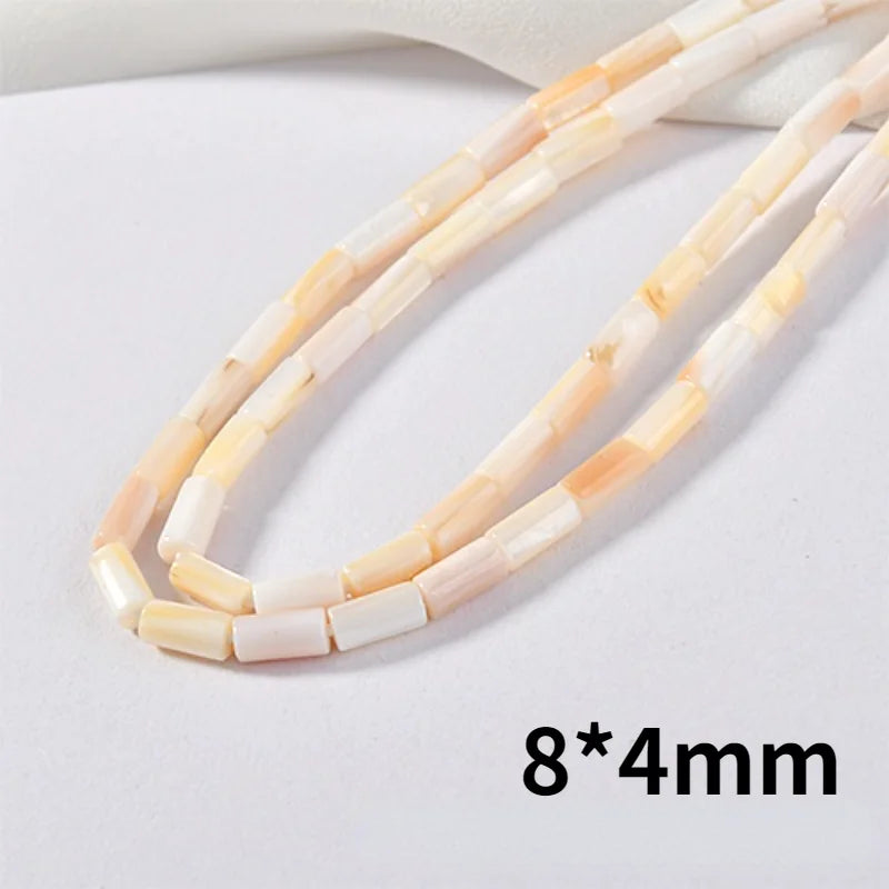 Natural Freshwater Shell Tube Bead Straight Hole DIY Jewelry Material