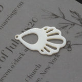 Natural Shell Fishtail Shape Pendant DIY Jewelry Accessory