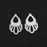 Natural Shell Fishtail Shape Pendant DIY Jewelry Accessory
