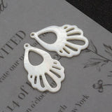Natural Shell Fishtail Shape Pendant DIY Jewelry Accessory