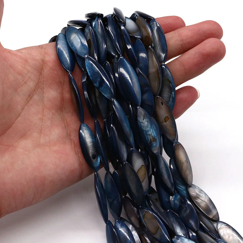 Freshwater Shell Marquise Beads for DIY Jewelry Making