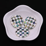Freshwater Shell Pendant Mother of Pearl Splicing Abalone Shell Round Necklace