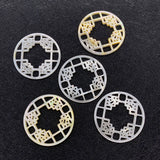 Natural Freshwater Shell Pendant Round Pearl Shell Pendant Jewelry DIY