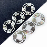 Natural Freshwater Shell Pendant Round Pearl Shell Pendant Jewelry DIY