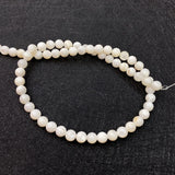 Natural Freshwater Shell Round Bead Mother-of-pearl 2-6mm Loose Beads