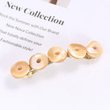 Mother of Pearl Shell Hairpin Round Geometry Barrette Hair Clip