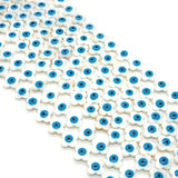 Freshwater Shell Evil Eye Beads DIY Jewelry Accessories