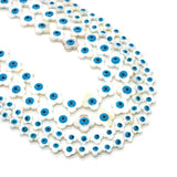 Freshwater Shell Evil Eye Beads DIY Jewelry Accessories