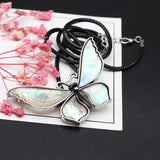 Natural Freshwater Shells Butterfly Necklace Pendant for Jewelry Making