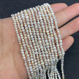 Freshwater Pearl A-Grade Round Beads 3-4mm DIY Jewelry Making