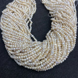 Freshwater Pearl A-Grade Round Beads 3-4mm DIY Jewelry Making