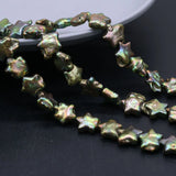 Top Green Freshwater Pearl Bead Five Pointed Star Loose Beads for DIY Jewelry