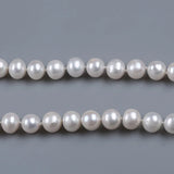 Freshwater 8-10mm Near Round Pearl Necklace Jewelry Necklace