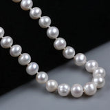 Freshwater 8-10mm Near Round Pearl Necklace Jewelry Necklace