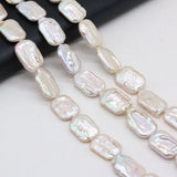 Natural Freshwater Baroque Pearl Rectangle Loose Beads for DIY Jewelry