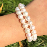 Natural Freshwater Pearl Round Beads 6-10mm for Jewelry Making DIY