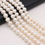 Freshwater Pearl Beads Round Loose Pearls for Jewelry Making DIY Charms