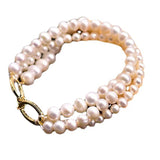Natural Freshwater Pearl Bracelet Multi-Layer Chain Bohemian Jewelry