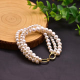 Natural Freshwater Pearl Bracelet Multi-Layer Chain Bohemian Jewelry