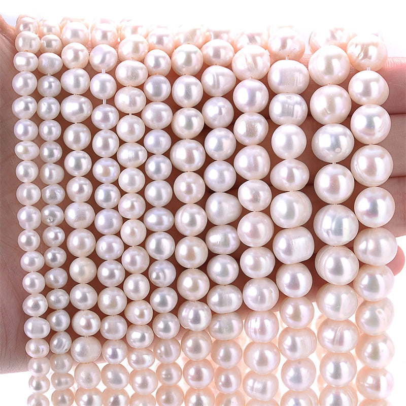 Natural Freshwater Pearl Mother Bead High Irregular Oval Loose Pearl