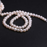 Natural Freshwater Pearl Round Beads 4mm-10mm for Jewelry Making Diy Bracelet