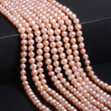 Natural Freshwater Pearl Round Beads 4mm-10mm for Jewelry Making Diy Bracelet