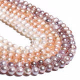 Natural Pink Purple Pearl High Oval Shape Loose Beads