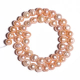 Natural Pink Purple Pearl High Oval Shape Loose Beads