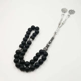 Natural Frosted Agates 33 Tasbih Muslim prayer beads 33 66 99beads Rosary