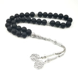 Natural Frosted Agates 33 Tasbih Muslim prayer beads 33 66 99beads Rosary