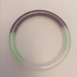 Natural Fuchsia Hand Carved Wide Bar Jade Bracelet Boutique Jewelry
