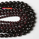 Natural Garnet Beads Red Gemstones Round Spacer Beads for Jewelry Making