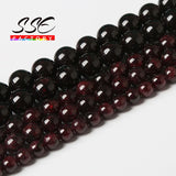 Natural Garnet Beads Red Gemstones Round Spacer Beads for Jewelry Making