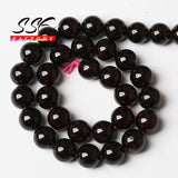 Natural Garnet Beads Red Gemstones Round Spacer Beads for Jewelry Making