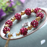 Natural Garnet Bracelet Hand Book Bracelet Wechat Business Direct Seeding