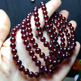 Natural Garnet Bracelet Alcohol Red Brazil Garnet Hand String Women