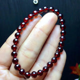 Natural Garnet Bracelet Alcohol Red Brazil Garnet Hand String Women
