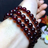 Natural Garnet Bracelet Alcohol Red Brazil Garnet Hand String Women