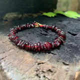 Natural Garnet Bracelet Red Stone Irregular Jewelry GEM Beads Healing Women