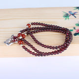 Garnet Bracelet 925 Silver Fox Charm Women's Jewelry Gift