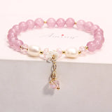 Garnet Crystal Bracelet Freshwater Pearl Female Lady Shell Flower Jewelry
