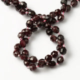 8mm Dark Red Olive Shape Garnet Gemstone Beads 15inch