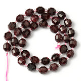 8mm Dark Red Olive Shape Garnet Gemstone Beads 15inch